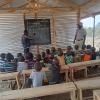 Students in classroom for first time.